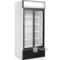 Glasdeur koelkast 2-deurs met witte binnen als buitenzijde