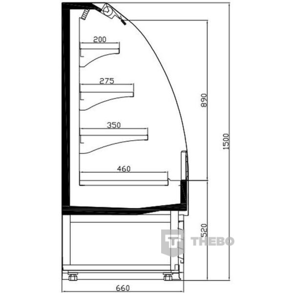 Koelvitrine Combisteel 7080.0005 - 4