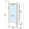 Glasdeur vrieskast Combisteel 7295.0070 - 1
