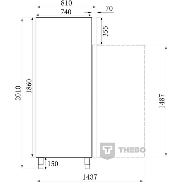 Vrieskast Combisteel 7450.0410 - 3