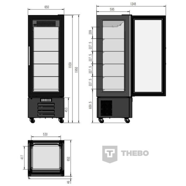 Gebaksvitrine Combisteel 7450.0845 - 1
