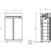 Glasdeur koelkast Combisteel 7455.2400 - 1