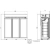 Glasdeur vrieskast Combisteel 7455.2435 - 1