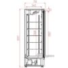 Glasdeur koelkast Combisteel 7455.2900 - 1