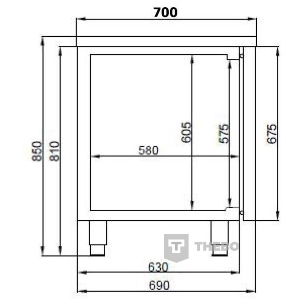 Koelwerkbank Combisteel 7489.5095 - 1