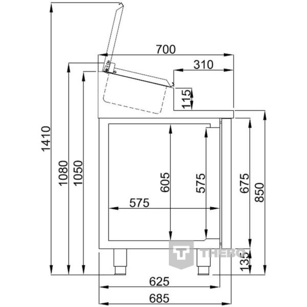 Saladette Combisteel 7489.5145 - 1