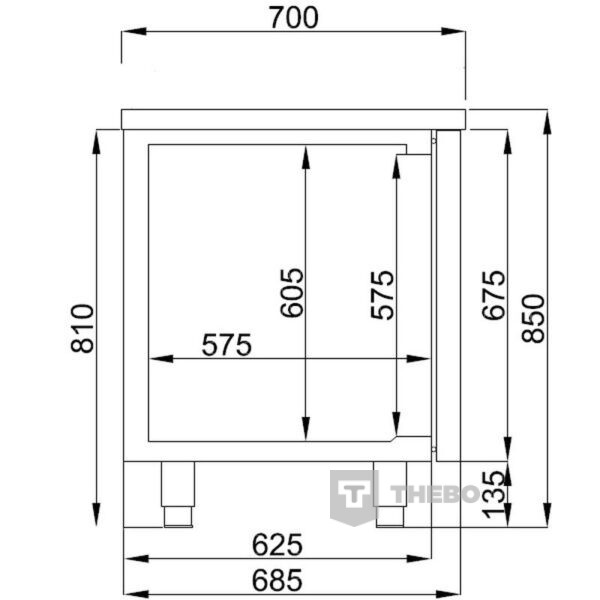 Koelwerkbank Combisteel 7489.5167 - 1