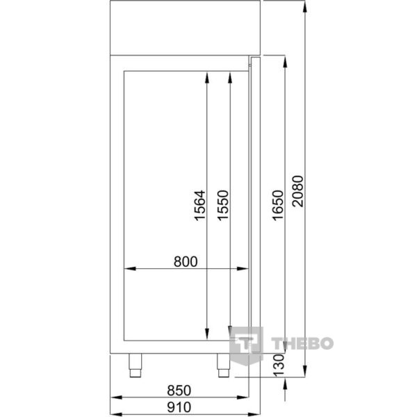 Bakkerskoelkast Combisteel 7489.5195 - 6