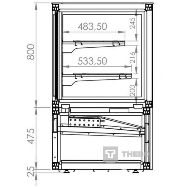 Koelvitrine Combisteel 7489.5460 - 2