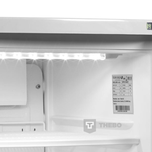 Glasdeur koelkast Tefcold BC85 w/Fan - 3