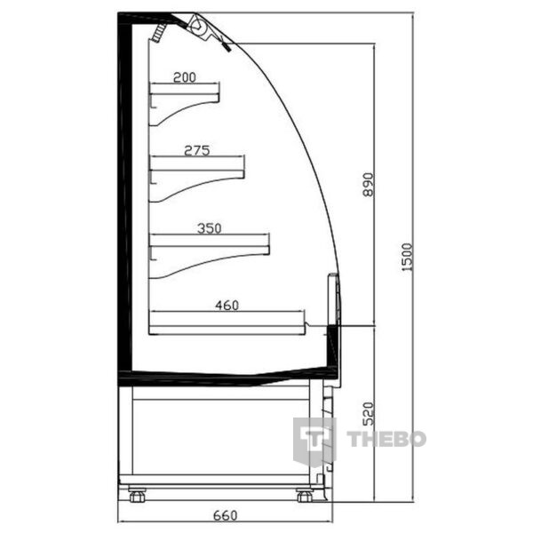 Koelvitrine Combisteel 7080.0010 - 4
