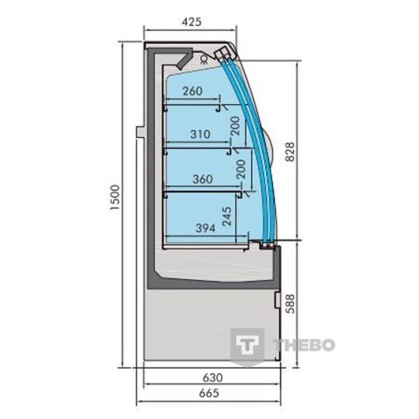Koelvitrine Combisteel 7350.0030 - 1
