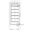 Glasdeur vrieskast Combisteel 7450.0167 - 1
