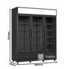 Glasdeur koelkast Combisteel 7455.2115 - 12