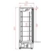 Glasdeur vrieskast Combisteel 7455.2214 - 1
