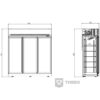 Glasdeur koelkast Combisteel 7455.2415 - 1