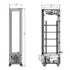 Glasdeur koelkast Combisteel 7464.0210 - 1