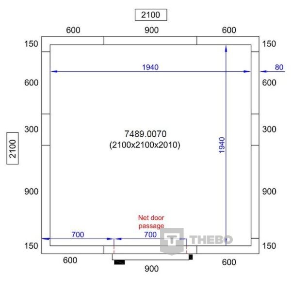 Koelcel / vriescel panelen Combisteel 7489.0070 - 1