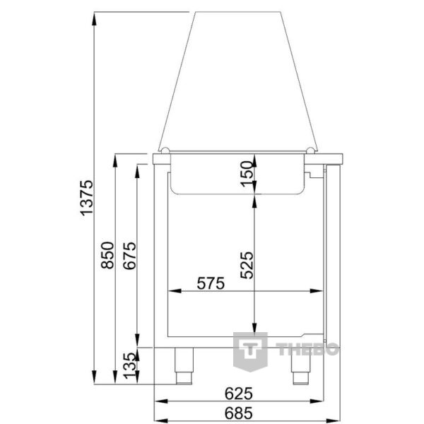 Saladette Combisteel 7489.5150 - 2