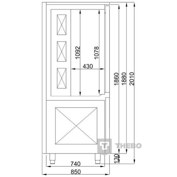 Blast chiller & blast freezer Combisteel 7489.5217 - 2