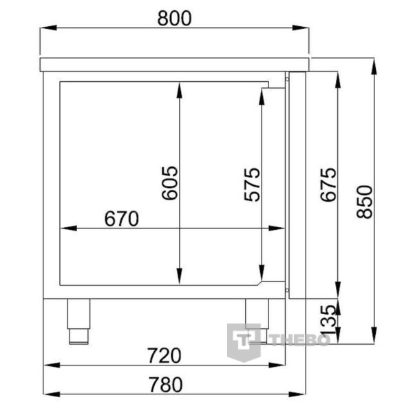 Bakkerskoelwerkbank Combisteel 7489.5250 - 1