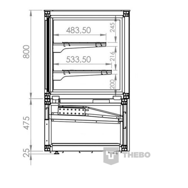 Koelvitrine Combisteel 7489.5465 - 2