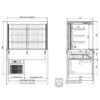 Drop-in vitrine Combisteel 7495.0165 - 1