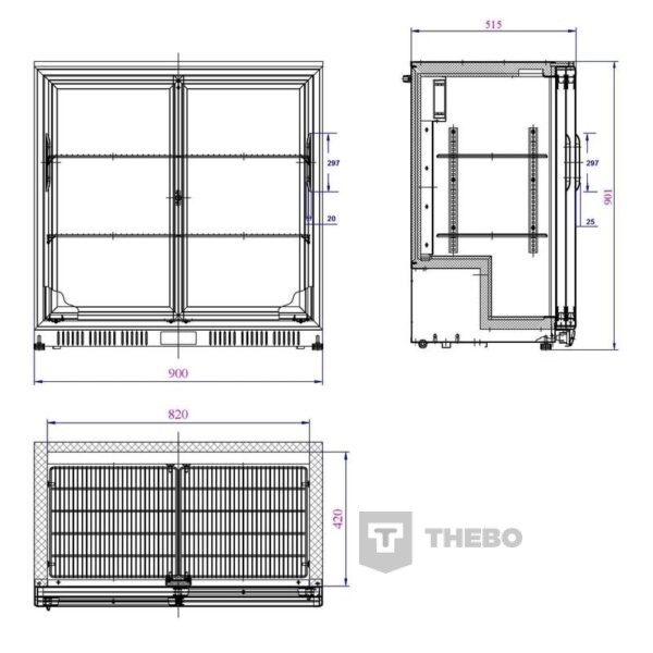 Backbar koelkast Combisteel 7527.0020 - 1