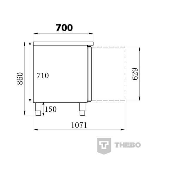 Koelwerkbank Combisteel 7950.0084 - 1