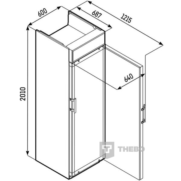 Glasdeur koelkast Liebherr FKDv 4213-21/744 - 1